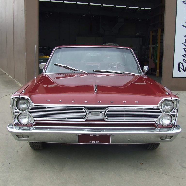 1966 Plymouth after being restored by Dave's Panel Worx